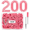 180 Grit Small Nail Sanding Sands, 200 Pcs Pink Sanding Bands for Nail Drill, 180 Fine Grit Sanding Bands for Nail with 3.1 MM Nail Drill Bit, Small Sanding Bands for Natural Nails Acrylic Gel