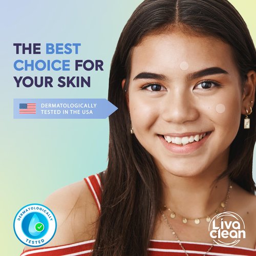 LivaClean 330 CT Pimple Patches for Face - 100% Hydrocolloid Acne Patches - Four Sizes - Acne Dots Zit Stickers - Hydrocolloid Patch Pimple Patch Invisible - Blemish Patches
