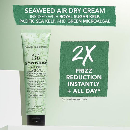 Bumble and bumble. Seaweed Nourishing Air Dry Hair Styling Cream - Leave-In Conditioner for All Hair Types | Detangling, Hydrating, Anti-Frizz, Soft Hold