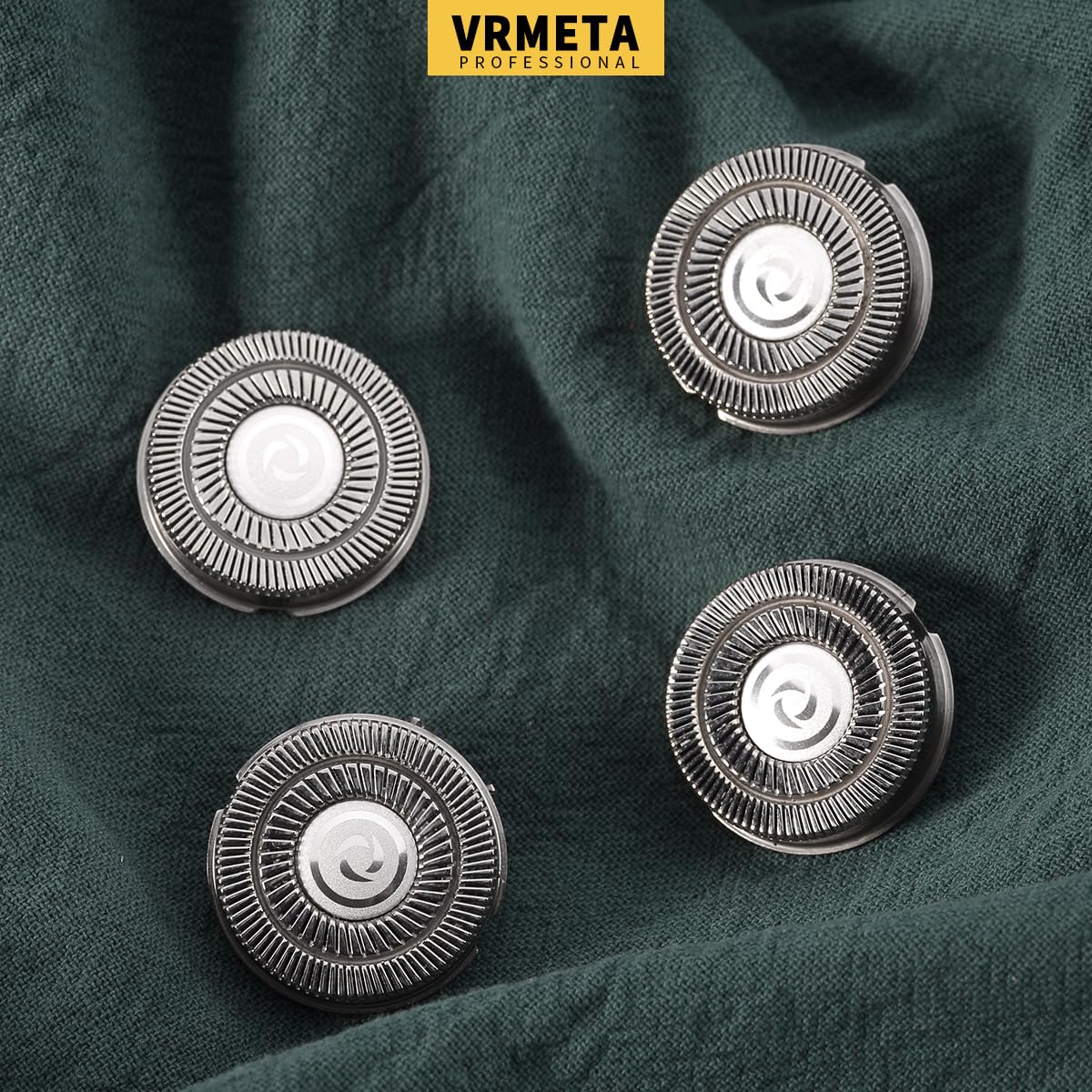 VRMETA 4 PCS Shaver Head Replacement Blades for Pitbull Carver PRO 4 Electric Razor Replacement head