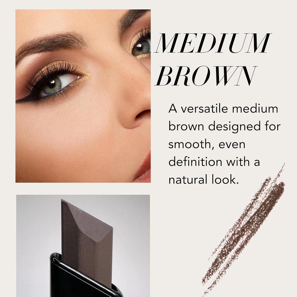 Xtreme Lashes Arch Defining Brow Pencil - Medium Brown, Waterproof & Smudge-Proof, Vegan Formula