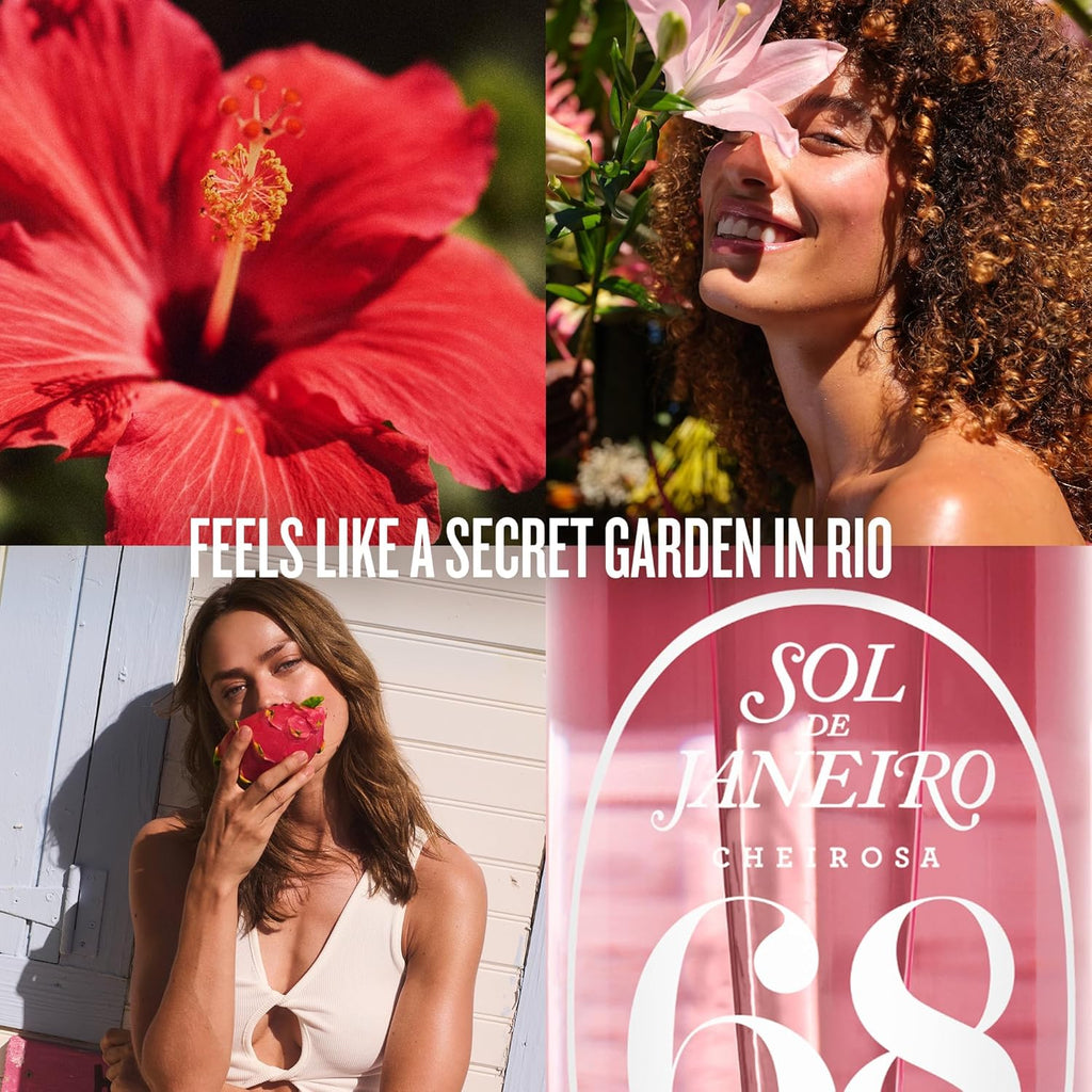 Sol de Janeiro Giftable Set - Travel Size Hair & Body Fragrance Mists with Pink Pouch | Cheirosa 68 & 48, 3 Fl Oz Each