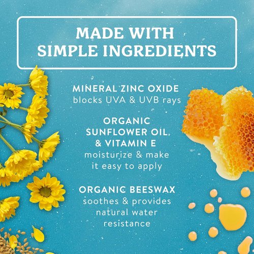Badger Mineral Sunscreen Lip Balm SPF 15 - Reef Safe, Unscented, Travel Size | 0.15 oz 4-Pack