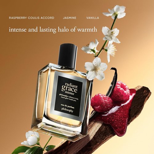 Philosophy Radiant Grace Intense Eau De Parfum - Ambery Floral Women's Perfume - Long-Lasting Luxury Fragrance with Raspberry, Jasmine & Vanilla