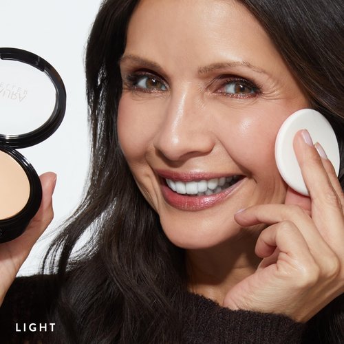 LAURA GELLER NEW YORK Baked Double Take Powder Foundation - Light - Buildable Medium to Full Coverage - Matte Finish