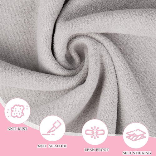 Junesters XL Large Size 21.65×21.65 inch Self-Adhesive Magic Cloth Makeup Bag, Makeup Organizer Bag, Fashionable Camera Lens Bag, Portable Travel Cosmetic Bags, Girl&Teen Gifts Trendy Stuff (Puppies)