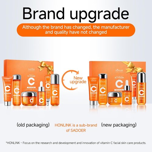 Skiennix 6-Piece Hydrating Skincare Set - Vitamin C & Niacinamide Face Care Kit | Perfect Valentine’s Day Gift for Women