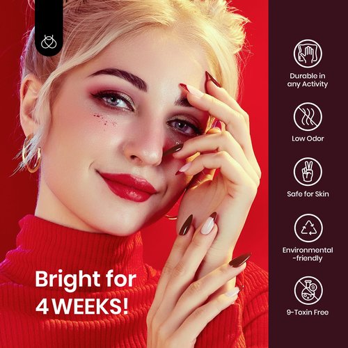 Beetles Red Gel Polish - Merlot Wine 15ML/0.51Fl Oz, Maroon Dark Red Gel Nail Polish, Soak Off UV LED Lamp Burgundy Wine Color Nails Art, Long-Lasting Manicure Salon DIY Home Gifts for Woman