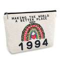 Happy 31st Birthday Gifts for Her Women, 1994 Dirty 31 Year Old Birthday Decorations Makeup Bags for Coworker, Wife, Sister, Best Friend Female, Mothers Day, Christmas Party, Cosmetic Travel Pouch