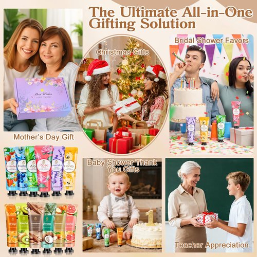 96 Pack Mini Hand Lotion Bulk, Hand Lotion Travel Size, Hand Cream Bulk Gifts for Women, Party Favors, Thank You Gifts, Teacher Appreciation, Bridesmaid Gift, Nurses Gifts,Christmas Stocking Stuffers
