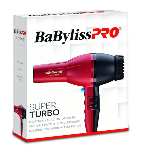 BaBylissPRO Turbo Hair Dryer - Powerful 2000 Watts for Fast Drying | Lightweight & Compact Design