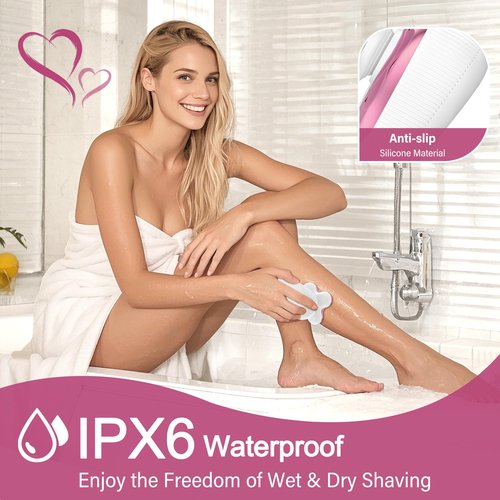 Electric Razors for Women for Leg, 5D Rechargeable Shaver for Women Sensitive Skin - Waterproof Cordless for Body Shaver, Painless Magnetic Hair Removal