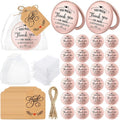 Soaoo 24 Set Inspirational Compact Mirrors Bulk Employee Appreciation Gifts for Women You Rock Thank You Gift Double Sided Small Pocket Mirrors Women Day Gifts for Employee Coworker Dentist Teacher
