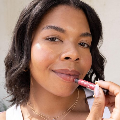 Burt's Bees Shimmer Lip Tint Set - Moisturizing Tinted Lip Balm Sticks for All-Day Hydration | Champagne (4-Pack)