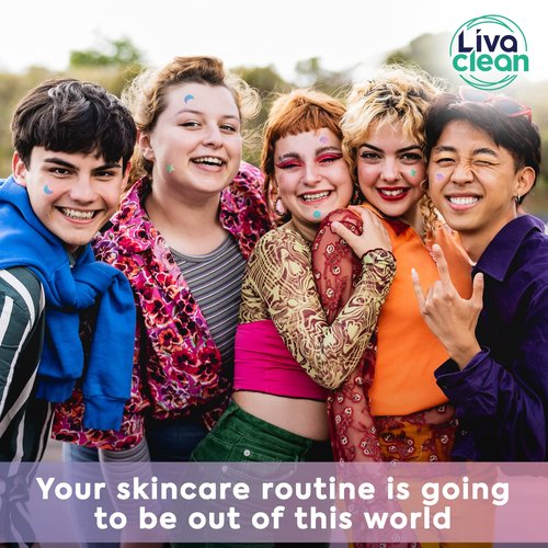 LivaClean 240 CT Holographic Cute Acne Patches - Space Edition w/Salicylic Acid & Tea Tree Oil for Face - Hydrocolloid Star Pimple Patches