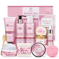 Gifts for Women, 12 PCS Birthday Gifts for Women Rose Relaxing Spa Basket Self Care Package for Her Mom Sister Wife Friend Unique Mothers Day Valentine Gift Ideal
