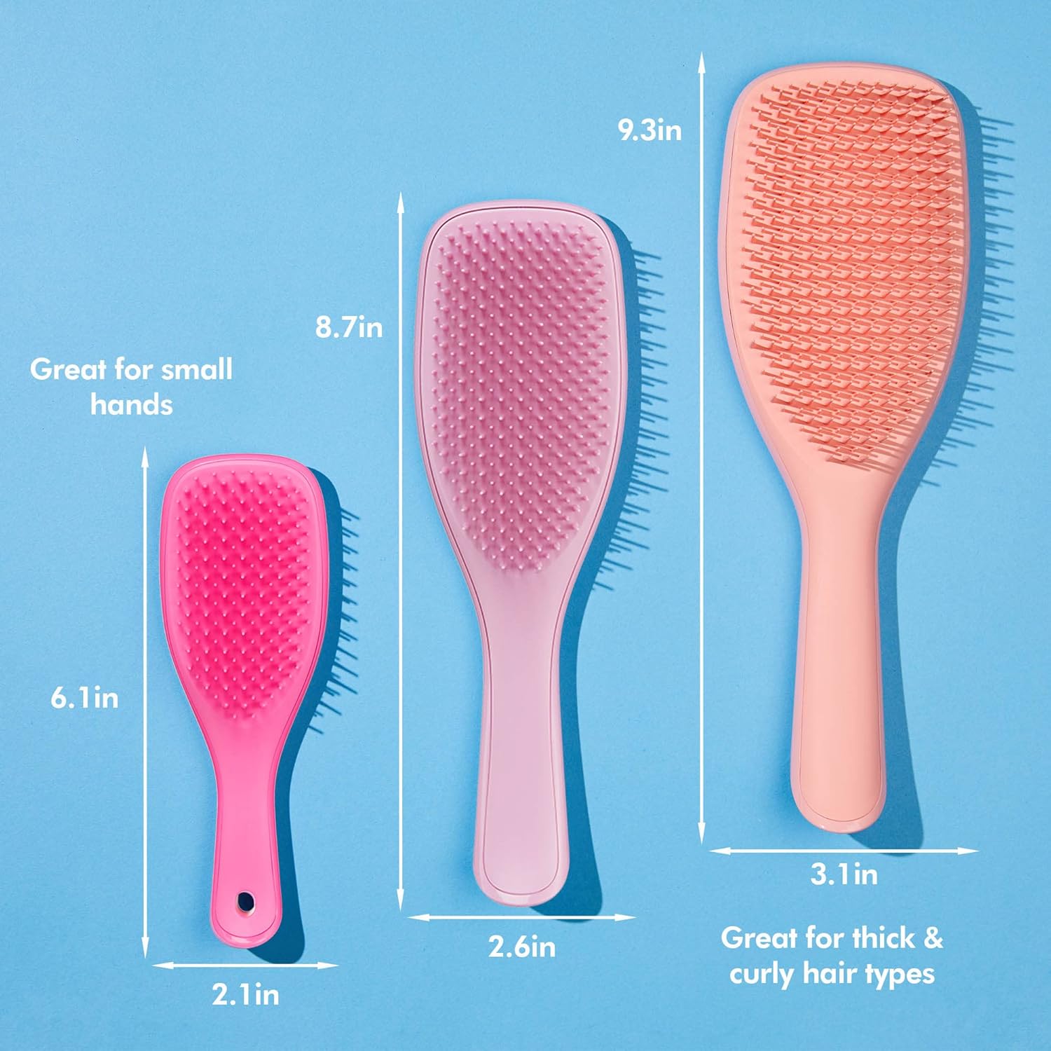 Tangle Teezer Ultimate Detangler Brush Duo - Effortlessly Eliminate Knots & Reduce Breakage | Rosebud & Lilac Purple