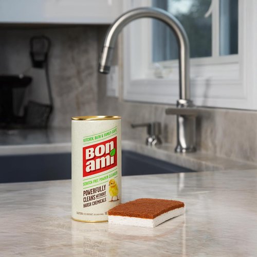 Bon Ami Powder Cleanser - Multi-Surface Cleaner for Kitchens & Bathrooms, Removes Grime & Odors (Single Pack)