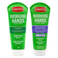 O'Keeffe's Working Hands Hand Cream Plus Night Treatment Cream Bundle - 7 oz Tubes (2 Total) - Repairing Skincare for Cracked, Dry Hands