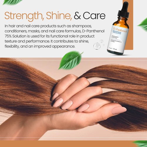 D-Panthenol Liquid 75% Provitamin B5 Solution (4 oz / 118 mL) – Provitamin B5 (D-Panthenol) 75% Solution for Skin, Hair, and Cosmetic Formulations Moisturizing Ingredient by Talsen Chemicals