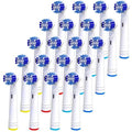 Replacement Brush Heads Compatible with OralB Braun- Pack of 20 Professional Electric Toothbrush Heads- Precision Refills for Oral-b 7000, Clean, Oral B Pro 1000, 9600, 500, 3000, 8000, Vitality Plus!