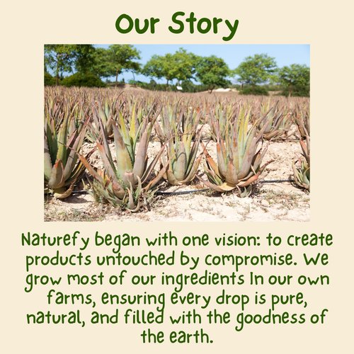 Naturefy Aloe Vera Gel | 100% Pure & Organic | Farm Fresh Aloe Vera Pulp Extract with Jojoba Oil, Glycerine & Vitamin E | Hydrating, Soothing & Skin Repair Gel for Face, Hair & Body | 10.14 fl.oz.