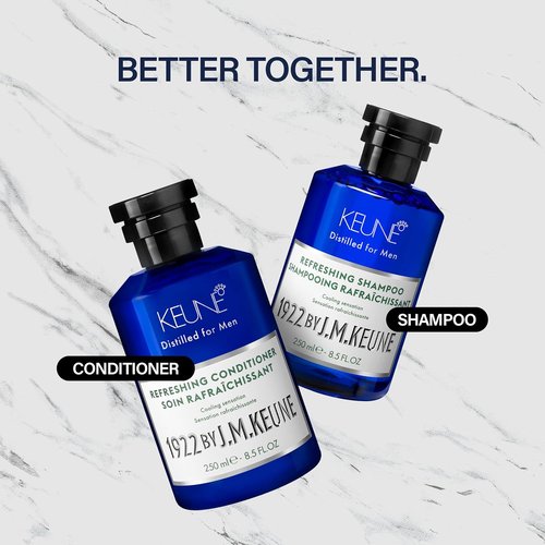 1922 by J.M. Keune Refreshing Conditioner - Cooling & Stimulating Formula for Men | 8.5 Fl Oz