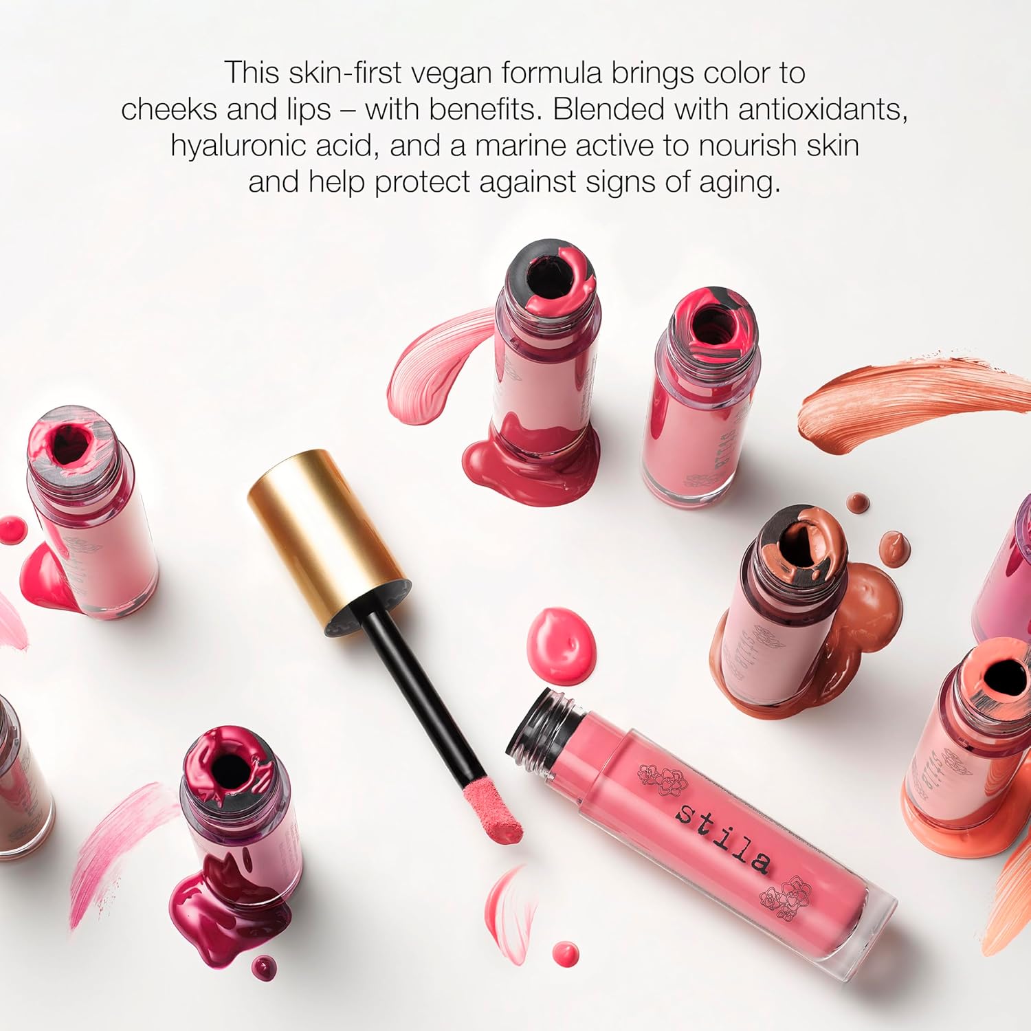 Stila Convertible Color Liquid Blush & Lip Tint - Hydrating Formula with Hyaluronic Acid | Lightweight Skin-Boosting Tint