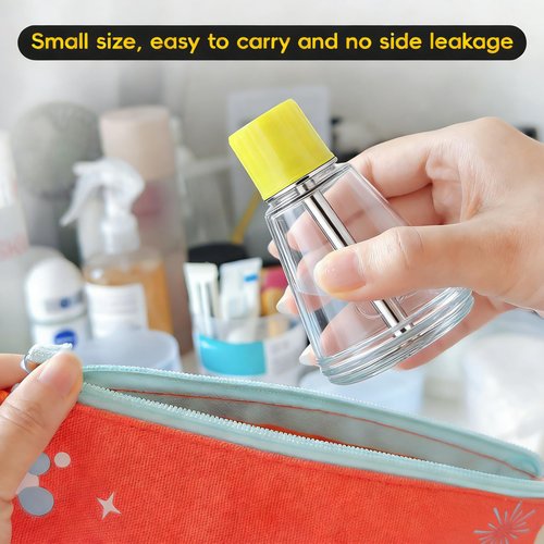 ffresiss Glass Acetone Dispenser, Push Down Pump Alcohol Dispenser with Metal Cover, Nail Polish Remover Liquid Pump Cone Bottle Hand Pumping Rubbing Press Container, 6Oz / 180ml