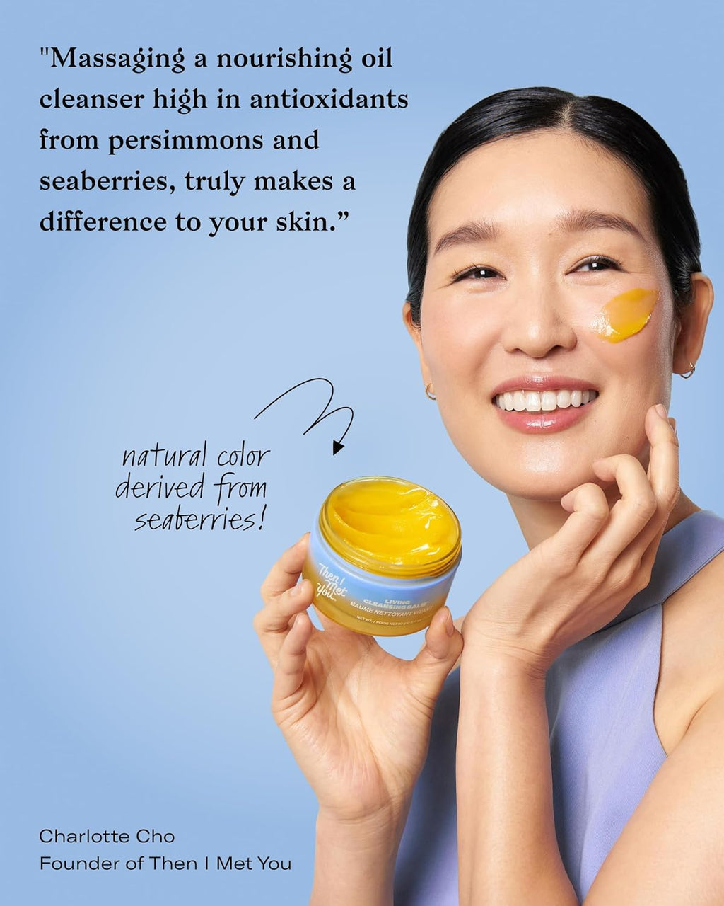 Then I Met You Living Cleansing Balm - Gentle Makeup Remover & Face Cleanser | Vegan Korean Skincare