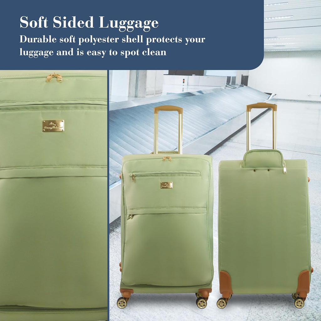 Tommy Bahama 30-Inch Rolling Luggage - Soft-Sided Suitcase with Spinner Wheels | Sage Color