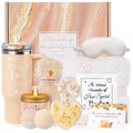Birthday Gifts for Women Self Care Get Well Soon Gifts, Vanilla Coconut Relaxing Spa Basket Care Package, Unique Gifts for Mom, Sister, Wife, Girlfriend, Grandma