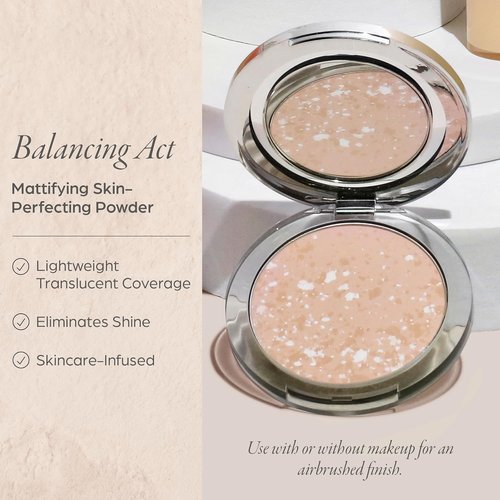 PÜR MINERALS Pressed Setting Powder - Balancing Act for Smooth, Natural-Matte Finish | Translucent, Cruelty-Free Makeup