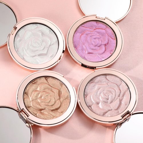 Skiennix Highlighter Palette - Long-Lasting Cream Glitter Makeup in Purple