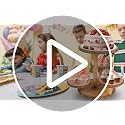 Wooden Cupcake Stand Display 4-Tier Rustic Dessert Cake Organizer for Weddings & Parties