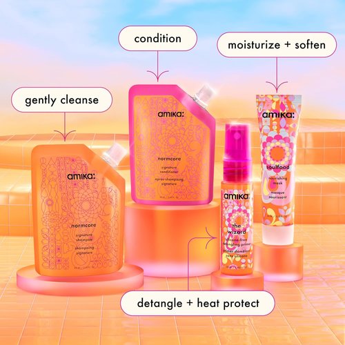 Amika Signature Saviors Essential Trial Set - Nourishing Hair Care Kit for All Hair Types