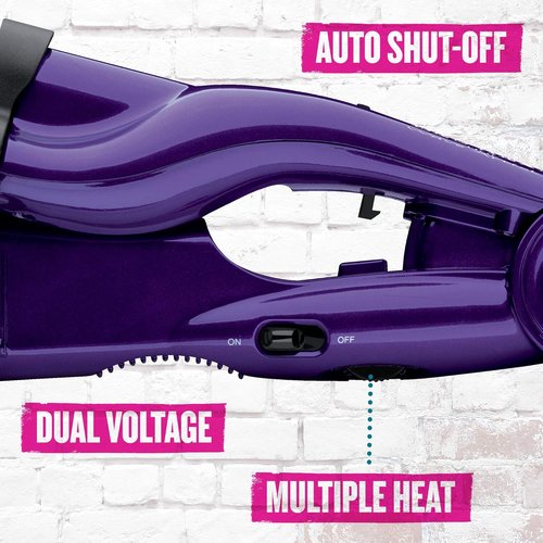 Bed Head Wave Artist Deep Waver - Create Beachy Waves, Combat Frizz & Add Shine | Tourmaline Ceramic Technology (Purple)