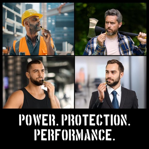 Bullet Lip Balm for Men (Vanilla & Peppermint) – Cool Gifts for Gun Owners, Unique Gifts for Men, Tactical Gifts for Dad, All-Natural Moisturizing Lip Care