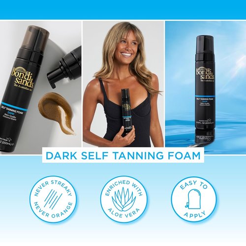Bondi Sands Self Tanning Foam - Lightweight, Aloe Vera & Coconut Formula for Streak-Free Tan