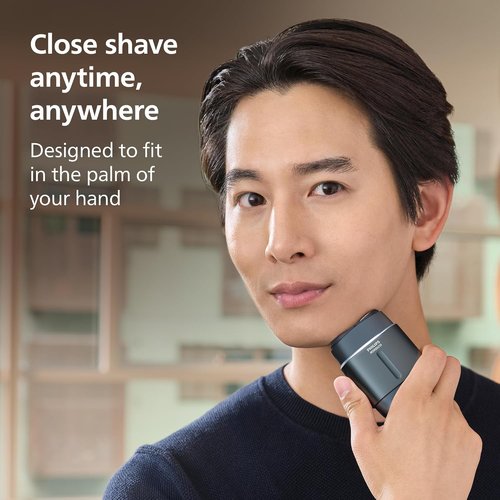 Philips Norelco Shaver 700 Series - Compact Electric Shaver with Dual Steel Precision Blades & 4D Flex Heads | Wet & Dry Shave, Travel Case, Model S794/94