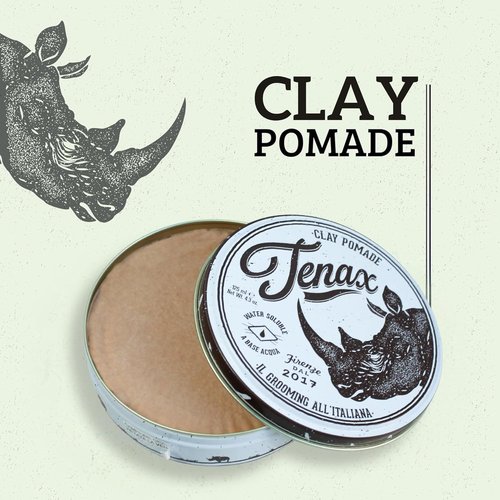 Tenax Clay Pomade for Men - Adds Volume & Texture for Damp or Dry Hair | 3.5 oz