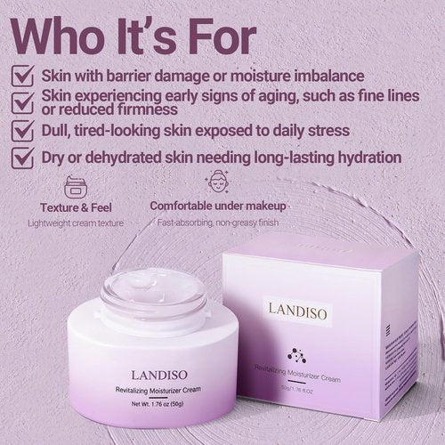 NAD+ Face Cream by [Brand Name] | Soothing Botanical Extracts & Peptides for All-Day Moisture - Non-Greasy, Smooth Skin Feel