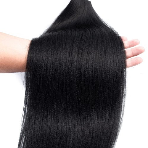 Callia Pre Stretched Braiding Hair 24 Inch 8 Packs Ombre Professional Prestretched Synthetic Braiding Hair Itch Free Yaki Synthetic Hair Extension for Crochet Twist (24Inch, 1B)