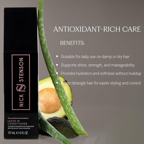 Skiennix Leave-In Conditioner - Hydrating Formula for Color-Treated Hair - Adds Shine & Manageability - 6 oz