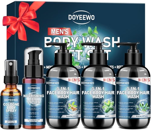 Regine Switzerland Men's Body Wash Gift Set - Cleanses & Hydrates Skin | Perfect for Christmas & Birthdays
