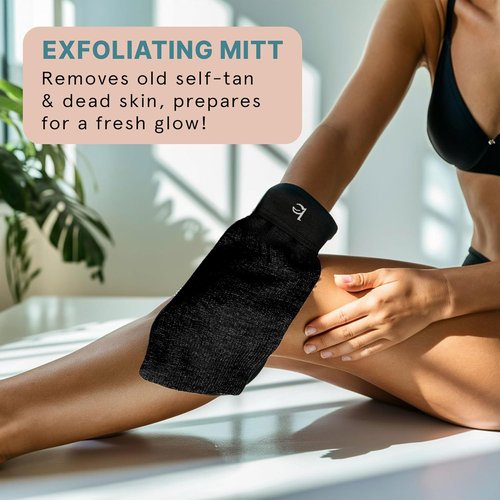 Skiennix Tanning Lotion Kit - Organic Self Tanner for Face & Body | Non-Toxic Gradual Tan, USA Made