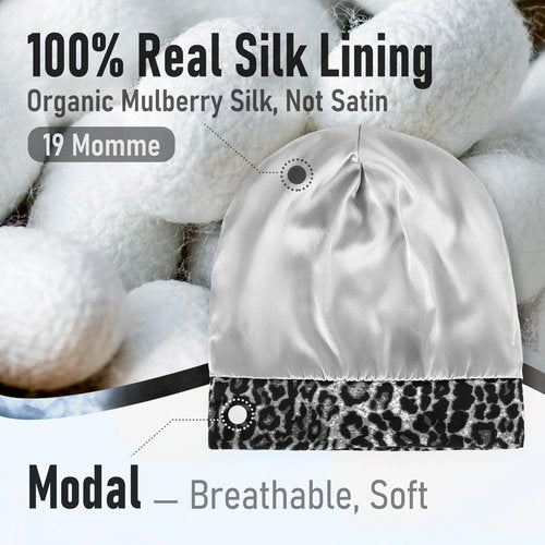 SOLZEK Silk Bonnet for Sleeping 100% 19 Momme Mulberry Adjustable Hair Wrap Curly Double Layered Night Cap Anti Frizz Women 1Pcs (Pink)