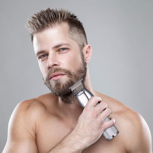 Kemei Professional Bald Head Hair Clippers - Cordless T Blade Trimmer & Grooming Kit for Men