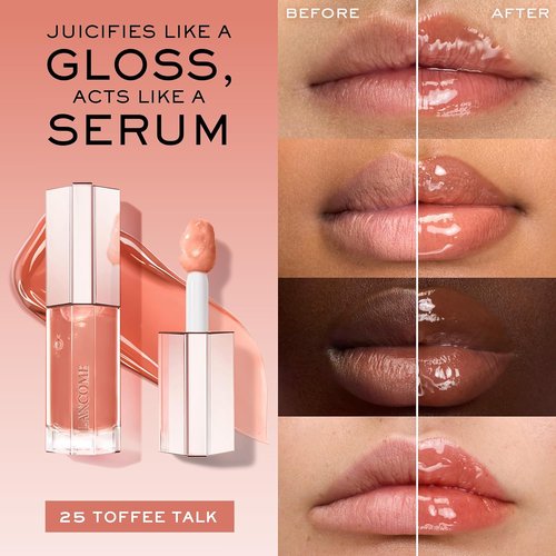 Lancôme Lip Idôle JuicyTreat Oil-in-Gloss | 24HR Hydrating Formula with Squalane for Instant Shine