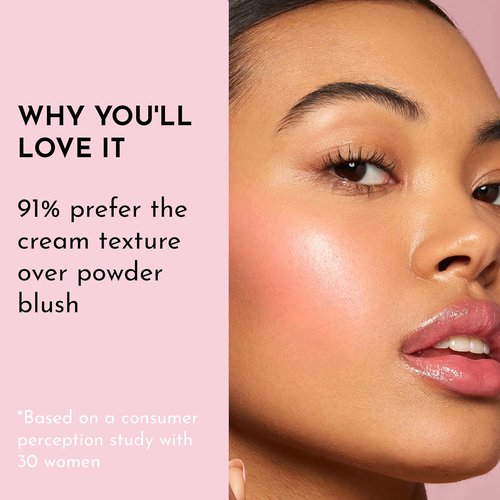 LAWLESS Pinch My Cheeks Soft-Blur Cream Blush - Gumdrop - Natural Ingredients for a Soft, Cloudy Finish - 0.18 oz